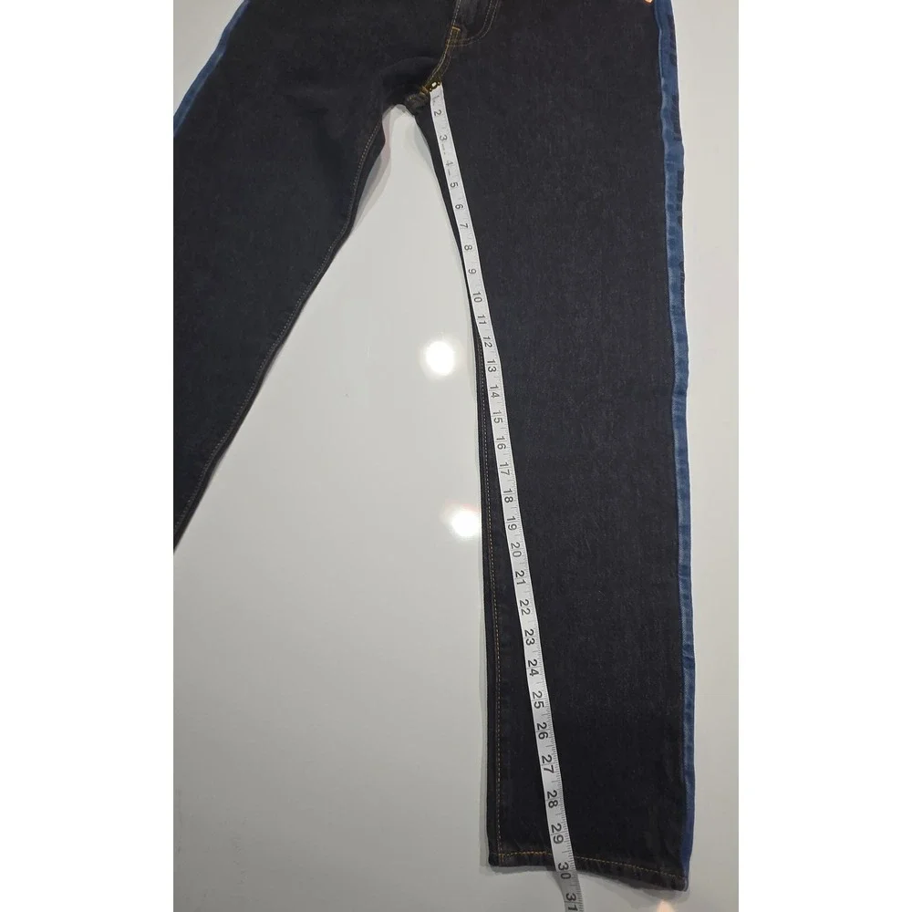 Levi's‎ Hi-Ball Roll Men's 30xL Black Denim Jeans with Blue Side Stripes - Picture 6 of 9